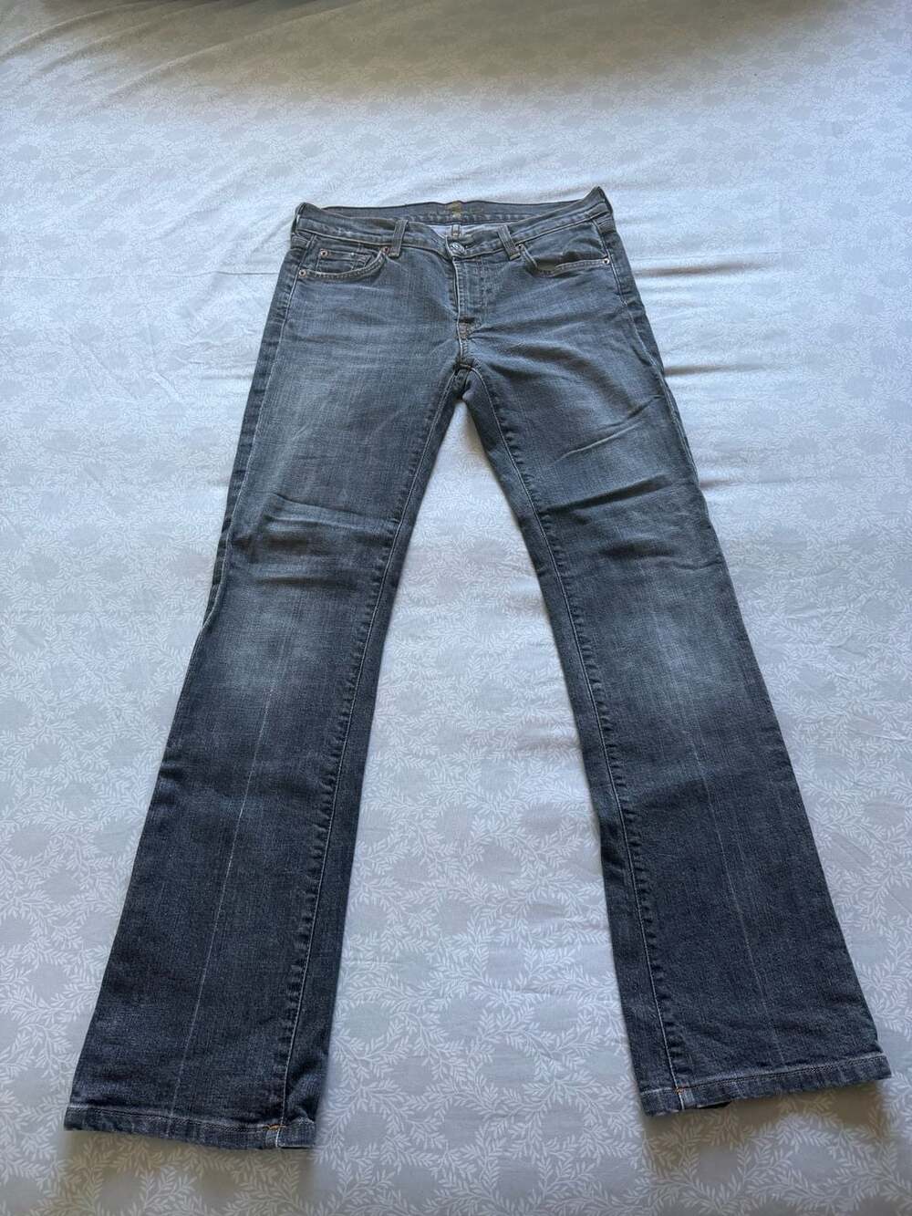 Made in USA 7 For All Mankind Womens Grey Denim Jeans